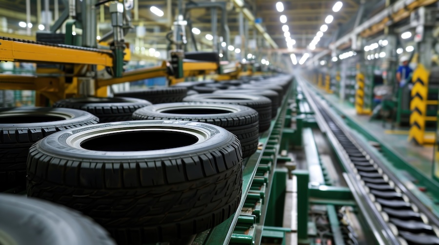 A tire and rubber manufacturing facility